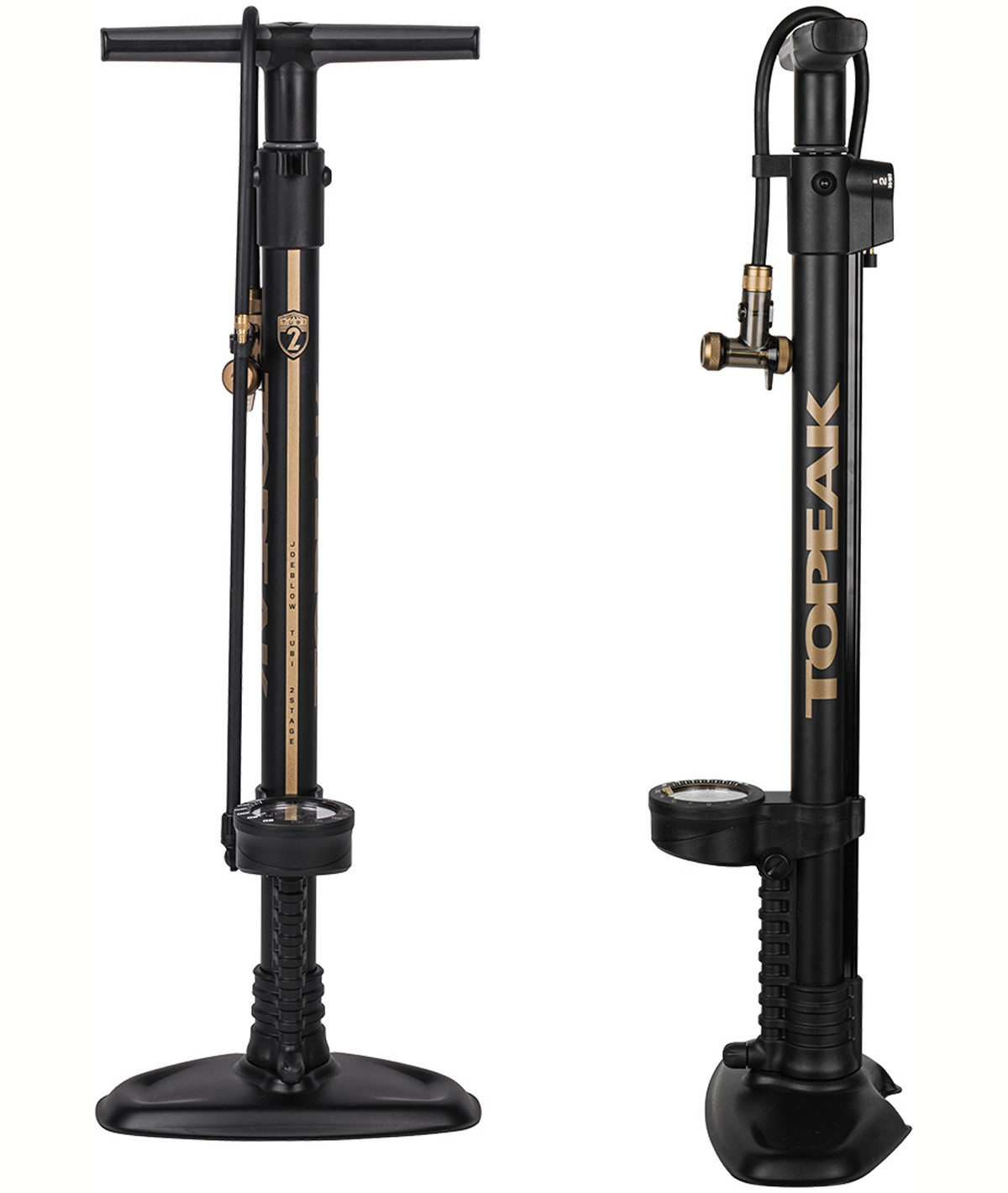 Pompa da pavimento JoeBlow Tubi 2Stage con raccordo TubiHead e manometro analogico 11 bar/160 psi thumbnail