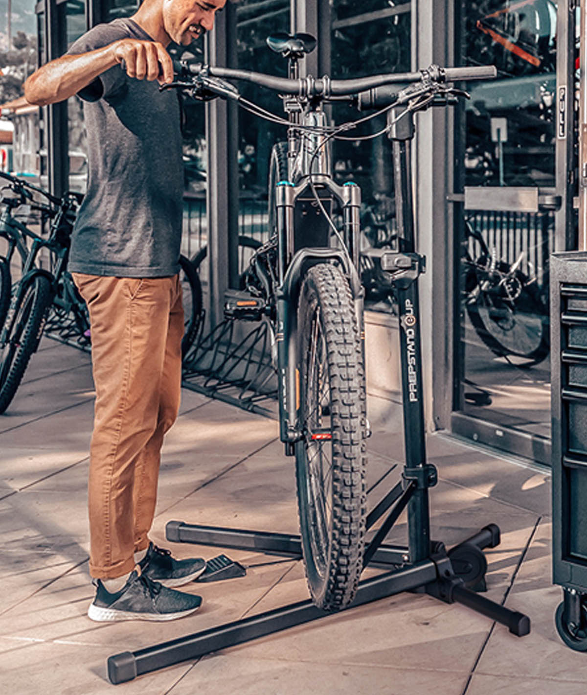 Cavalletto Topeak portabici per la manutenzione Prepstand Eup Pro thumbnail