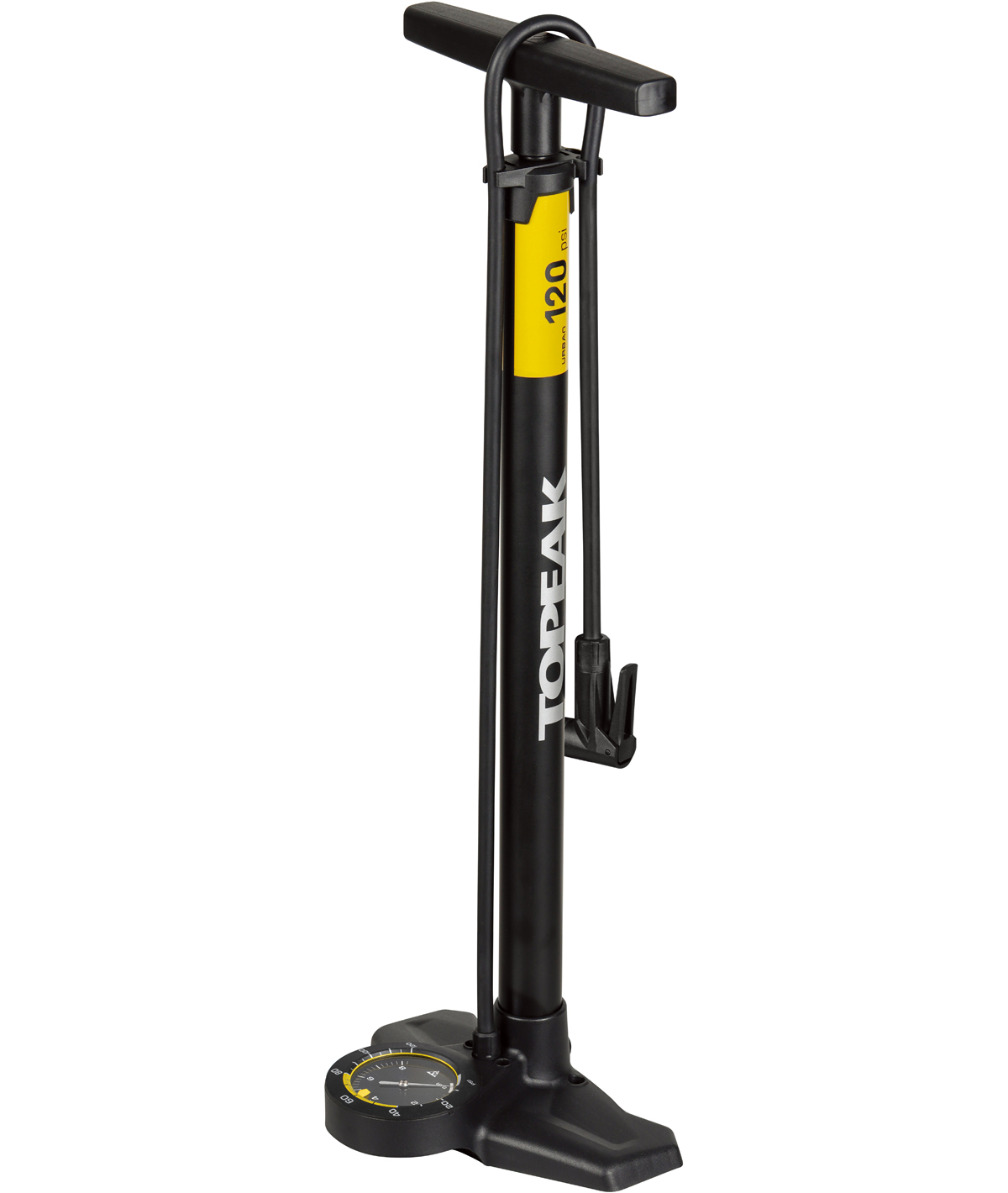 Pompa da pavimento Joeblow Urban Ex con raccordo Smarthead e manometro analogico 8 Bar/120 PSI thumbnail