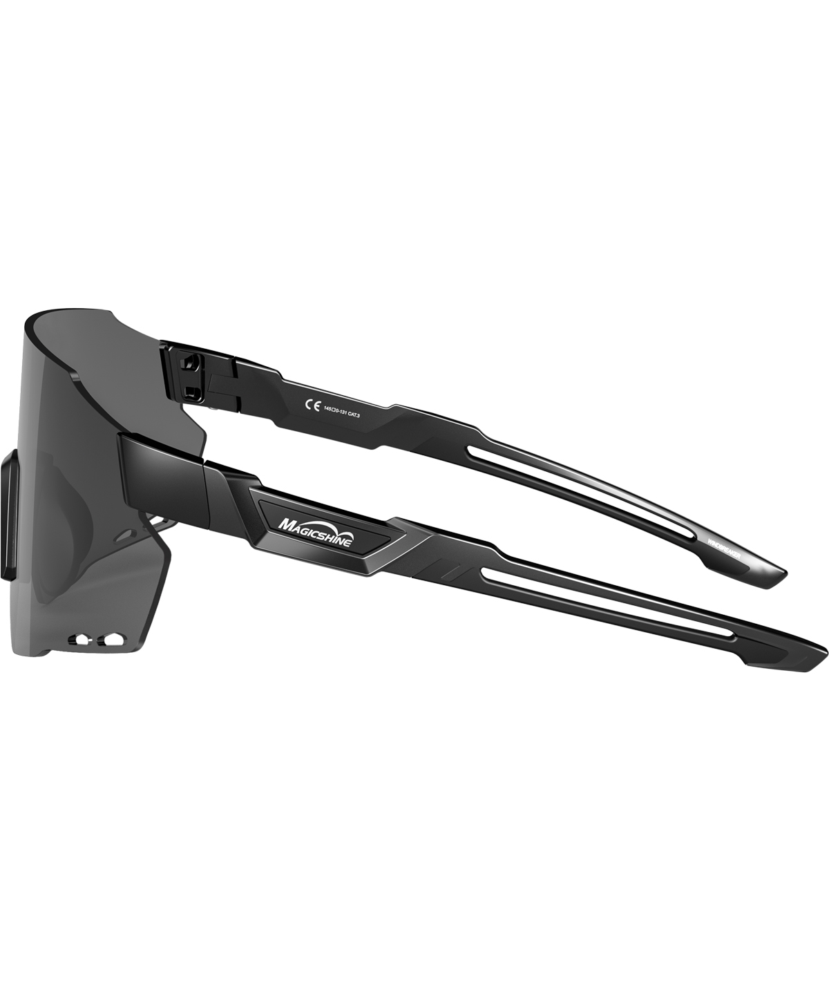 Occhiali Windbreaker nero/nero - lente grigia thumbnail