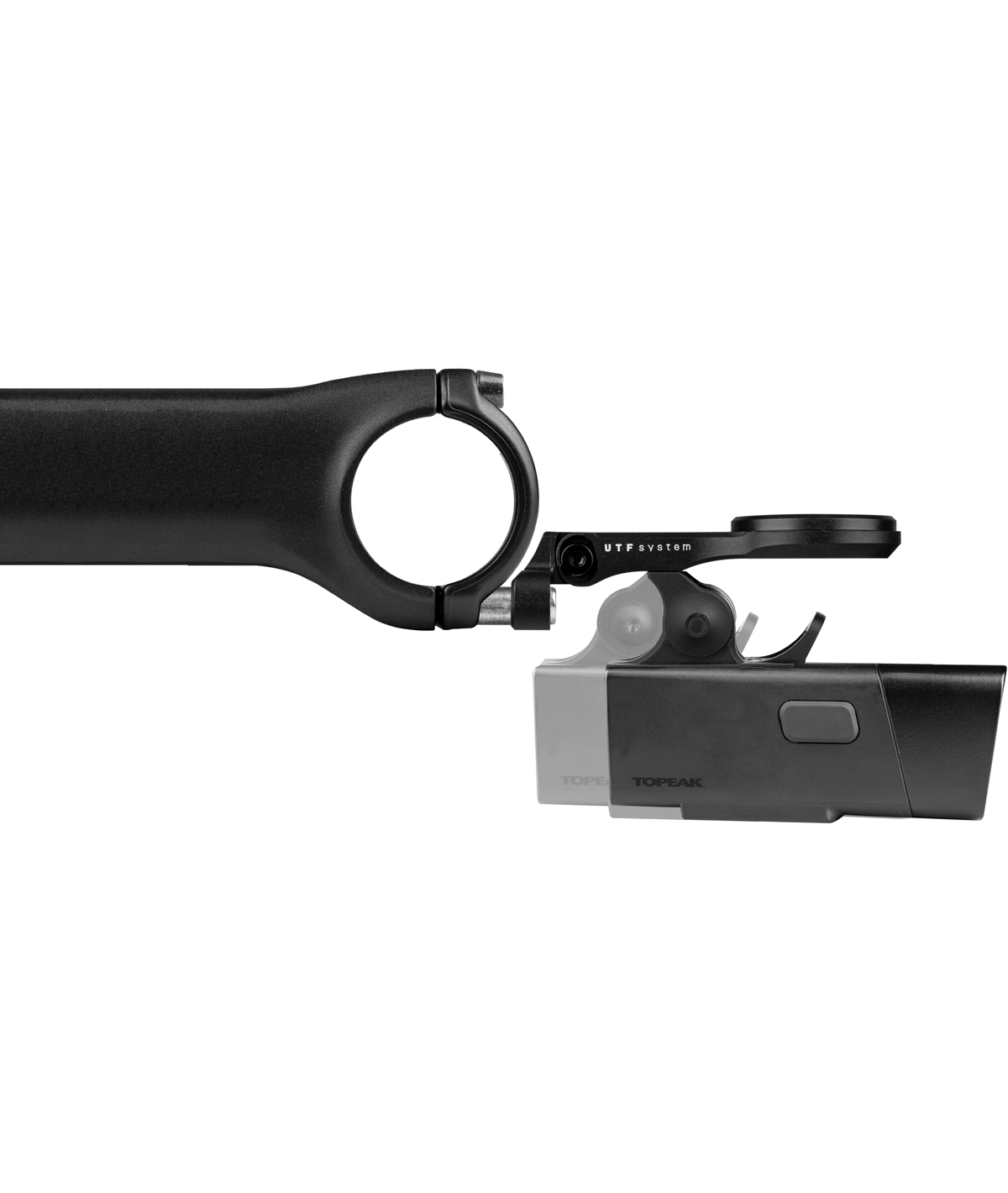Supporto frontale UTF Multi-Mount Pro per attacco 4-bulloni, compatibile con Ciclo Computer/luci anteriori e adattatori Go Pro thumbnail