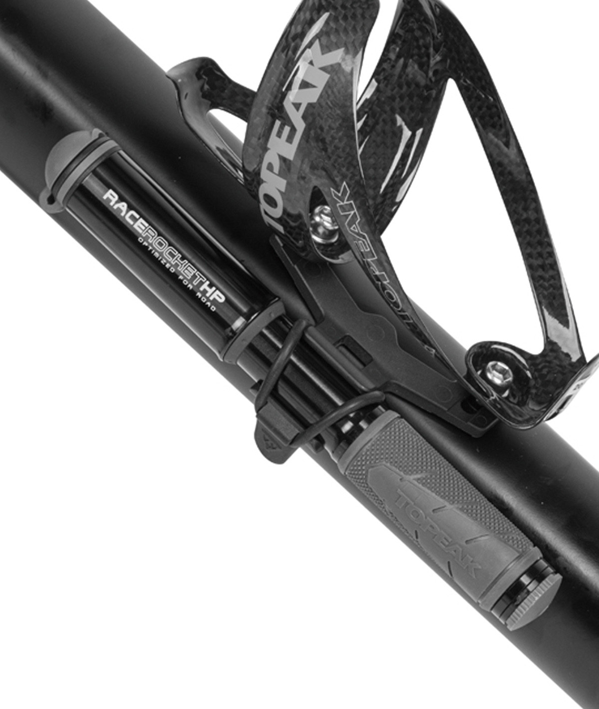 Minipompa RaceRocket HP con raccordo SmartHead ThreadLock 11 bar/160 psi nera thumbnail