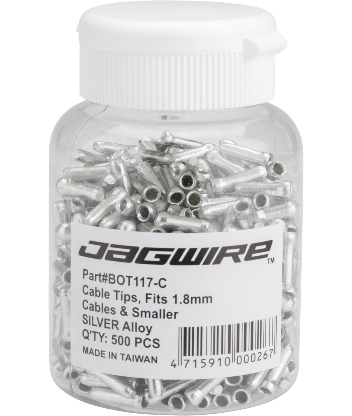 Terminale cavo cambio/freno 1.8mm silver (500pz) thumbnail