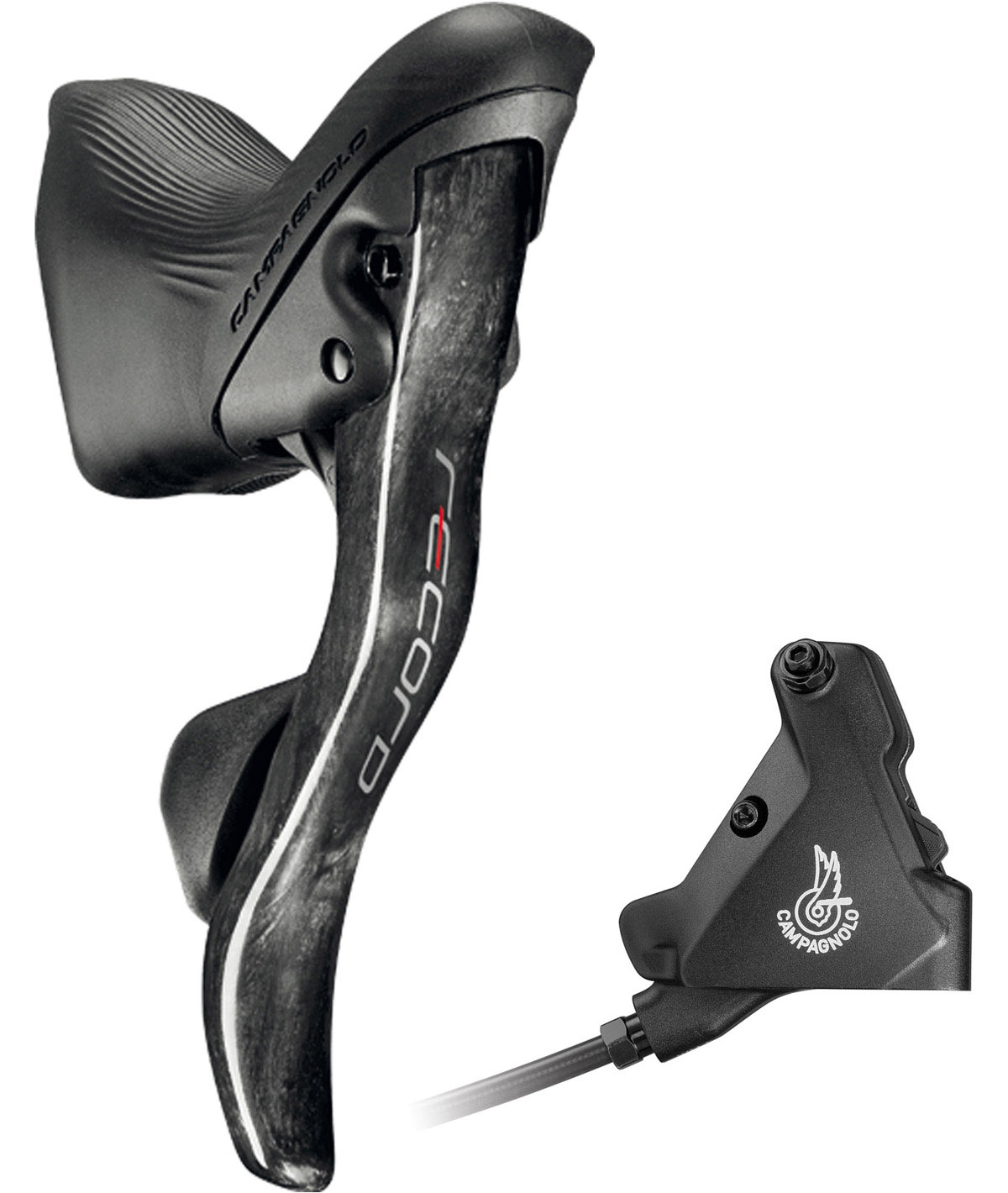 Comando Ergopower DB Dx Record 12v. + Pinza Post. 140 c/olio thumbnail